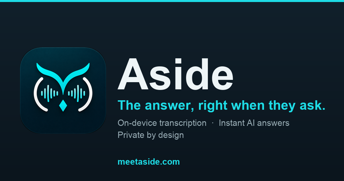 Aside — 官网预览图